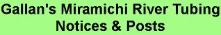 Gallan's Miramichi River Tubing Weather